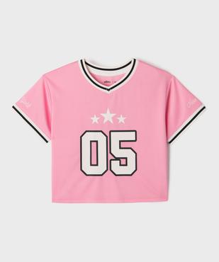 Tee-shirt de sport court à manches courtes fille vue1 - GEMO (ENFANT) - GEMO