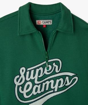 Sweat col polo zippé garçon - Camps United vue2 - CAMPS GEMO FOR GOOD - GEMO