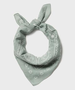 Foulard carré en coton imprimé femme vue2 - GEMO (ACCESS) - GEMO