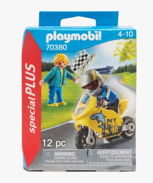 Jeu figurines course de moto - Playmobil  vue1 - AUTRES MARQUES - GEMO