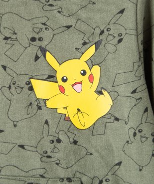 Sweat à capuche à motifs Pikachu garçon - Pokemon vue2 - POKEMON - GEMO