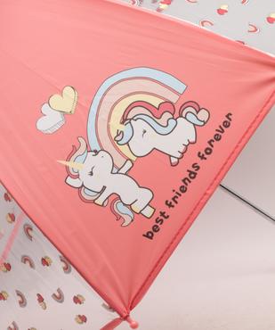 Parapluie bicolore à motifs arc-en-ciel fille vue4 - GEMO (ACCESS) - GEMO
