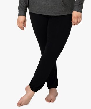 Pantalon de pyjama femme grande taille resserré dans le bas  vue1 - GEMO 4G FEMME - GEMO