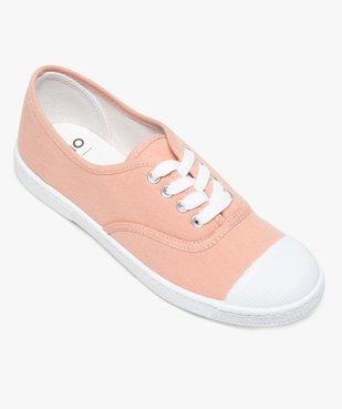 Tennis femme en toile avec lacets et bout renforcé vue5 - GEMO (SPORTSWR) - GEMO