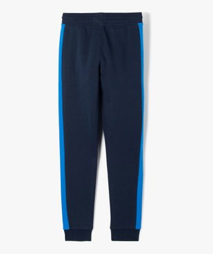 Pantalon de jogging avec bandes contrastantes garçon vue3 - GEMO (JUNIOR) - GEMO