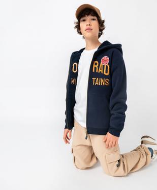 Pantalon cargo molletonné garçon vue5 - GEMO (JUNIOR) - GEMO