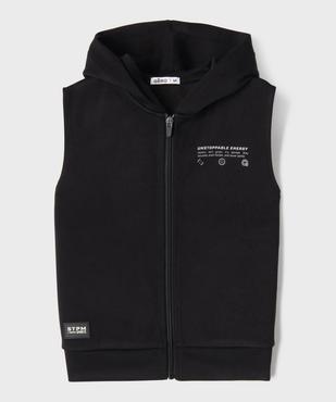Sweat à capuche zippé sans manches garçon vue1 - GEMO (ENFANT) - GEMO