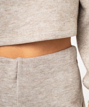 Pantalon en maille pailletée coupe large femme vue2 - GEMO(FEMME PAP) - GEMO