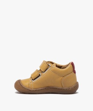 Chaussures premiers pas bébé garçon à scratch - Bopy vue3 - BOPY - GEMO