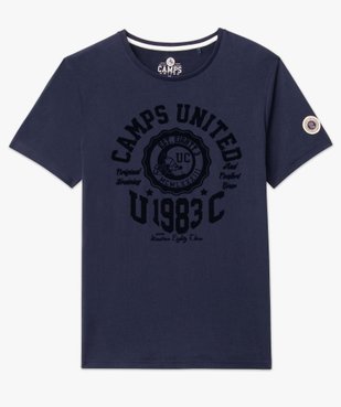Tee-shirt homme avec inscription velours – Camps United vue4 - CAMPS UNITED - GEMO