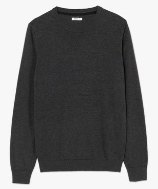 Pull homme à col rond 100% coton biologique vue4 - GEMO C4G HOMME - GEMO