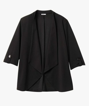 Veste femme grande taille porté ouvert avec manches 3/4 vue5 - GEMO (G TAILLE) - GEMO