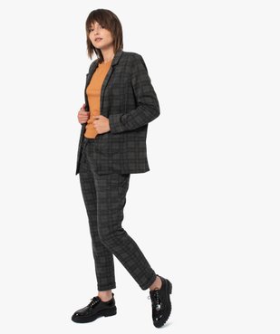 Veste femme à carreaux et col tailleur vue5 - GEMO(FEMME PAP) - GEMO