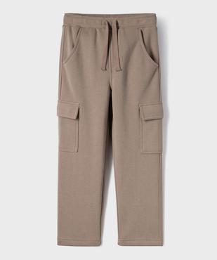 Pantalon de jogging chaud avec poches à rabat garçon vue2 - GEMO (ENFANT) - GEMO