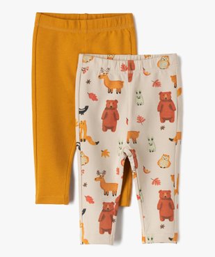 Pantalon bébé garçon en maille fine (lot de 2) vue1 - GEMO(BEBE DEBT) - GEMO