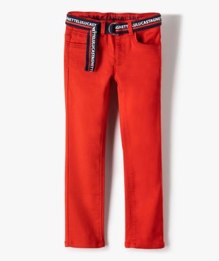 Pantalon garçon en toile avec ceinture – LuluCastagnette vue2 - LULUCASTAGNETTE - GEMO
