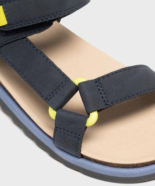 Sandales à scratch unies garçon - 5 Miles vue6 - 5 MILES - GEMO