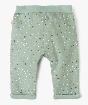 Pantalon bébé garçon en toile imprimée doublée jersey - LuluCastagnette vue3 - LULUCASTAGNETTE - GEMO