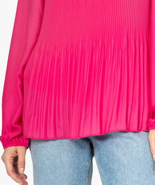 Tunique femme en voile plissé vue2 - GEMO(FEMME PAP) - GEMO