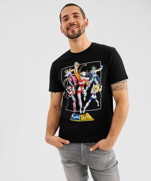 Tee-shirt manches courtes en coton imprimé homme - Les Chevaliers du Zodiaque vue1 - CHEVALIERS DU ZODIAQUE - GEMO