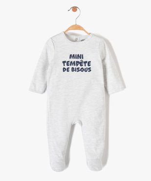 Pyjama bébé en jersey avec ouverture pont-dos vue1 - 1E PRIX BY GEMO - GEMO