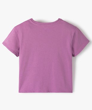 Tee-shirt fille à manches courtes avec motifs astraux vue3 - GEMO C4G FILLE - GEMO