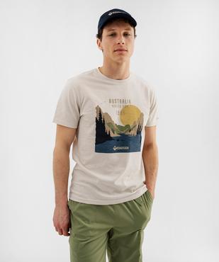 Tee-shirt manches courtes avec motif grands espaces homme - Roadsign vue1 - ROADSIGN GEMO FOR GOOD D - GEMO