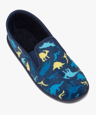Chaussons garçon imprimés dinosaure style pantoufles vue5 - GEMO 4G GARCON - GEMO