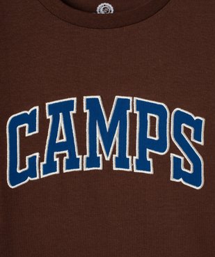 Tee-shirt à manches courtes avec inscription brodée garçon - Camps United vue2 - CAMPS UNITED - GEMO