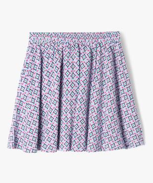 Jupe patineuse en viscose fluide imprimée fille vue3 - GEMO 4G FILLE - GEMO