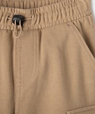 Pantalon cargo en molleton garçon vue2 - GEMO (ENFANT) - GEMO