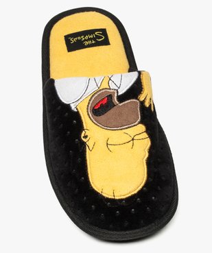 Chaussons hommes forme mules en velours - Les Simpsons vue5 - SIMPSONS - GEMO
