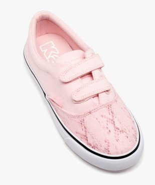 Baskets en toile skateshoes à scratch fille - Kappa Nisio vue5 - KAPPA - GEMO