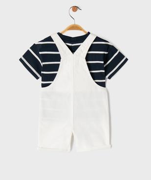 Ensemble 2 pièces bébé garçon Salopette et tee-shirt - LuluCastagnette vue4 - LULUCASTAGNETTE - GEMO