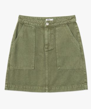 Jupe femme en toile de coton avec poches plaquées    vue4 - GEMO(FEMME PAP) - GEMO