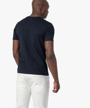 Tee-shirt homme à manches courtes avec motif graphique vue3 - GEMO (HOMME) - GEMO