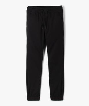 Pantalon jogger en toile de coton coupe slim  garçon vue1 - GEMO (JUNIOR) - GEMO