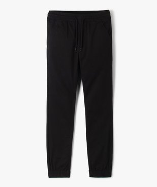 Pantalon jogger en toile de coton garçon vue1 - GEMO 4G GARCON - GEMO