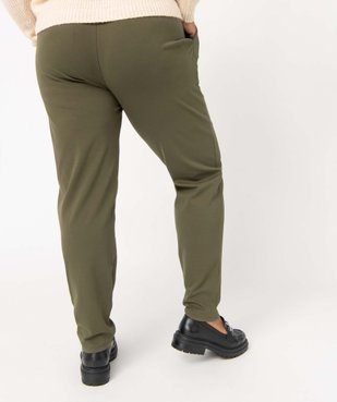 Pantalon femme grande taille avec couture sur l’avant  vue3 - GEMO (G TAILLE) - GEMO
