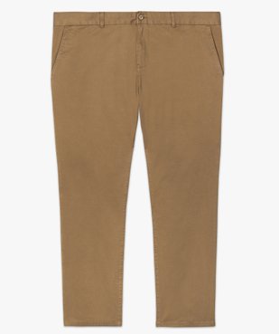 Pantalon homme chino en stretch coupe straignt vue4 - GEMO (G TAILLE) - GEMO