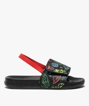 Mules de piscine garçon avec bride élastiquée et bandeau scratch ajustable vue1 - GEMO (ENFANT) - GEMO