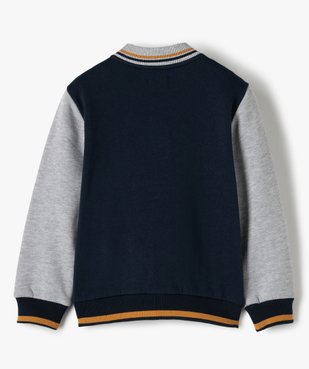 Sweat garçon façon teddy fermeture pressions vue4 - GEMO (ENFANT) - GEMO