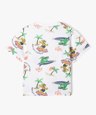 Tee-shirt imprimé coupe large garçon vue4 - GEMO 4G GARCON - GEMO