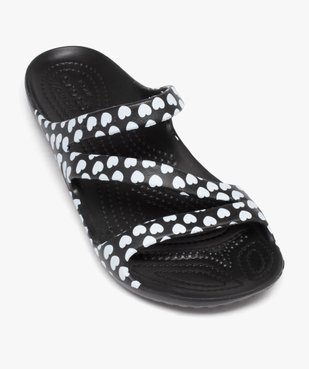 Mules de piscine femme bride en Z à motifs - Crocs vue5 - CROCS - GEMO