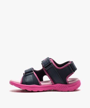 Sandales sport fille à détails brillants fermeture scratchs - Geox vue3 - GEOX - GEMO
