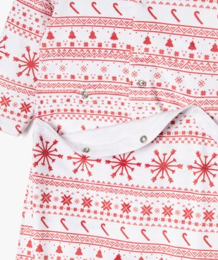 Pyjama de Noël en velours imprimé bébé vue4 - GEMO(BB COUCHE) - GEMO