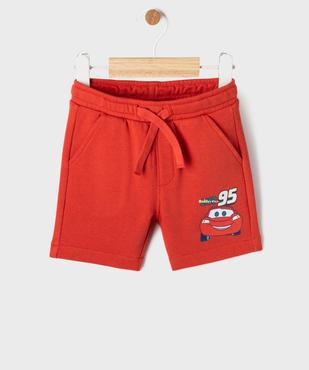Short en maille bouclette imprimé Flash McQueen bébé garçon - Disney baby vue1 - CARS - GEMO