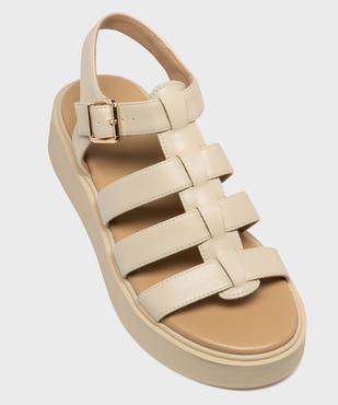 Sandales compensées multi-brides femme - 5 Miles vue5 - 5 MILES - GEMO