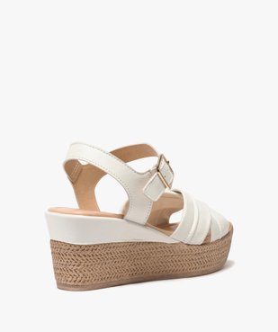 Sandales femme à talon compensé coupe spéciale pied large vue4 - Nikesneakers(URBAIN) - Nikesneakers