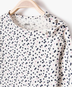 Ensemble 2 pièces robe + tee-shirt manches longues bébé fille vue5 - GEMO(BEBE DEBT) - GEMO